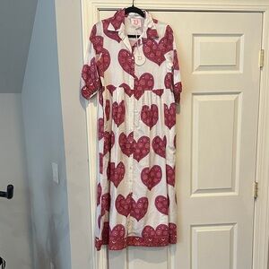 NWT Victoria Dunn Floral Heart Dress XS